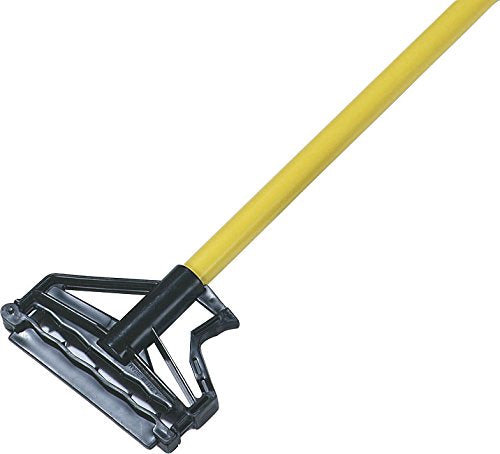SPARTA 4166404 Spectrum Fiberglass Mop Handle With Quik-Release For Cleaning, Commercial, Residential, 60 Inches, Yellow, (Pack of 12)