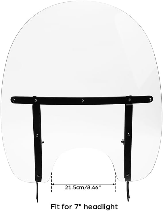 Green-L Clear Windshield Fit for Harley 2000-2017 Heritage Softail Classic Slim Deluxe Fat Boy Motorcycle Windscreen