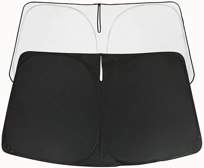 D-Lumina Windshield Sunshade - Compatible with Freightliner Sprinter & Mercedes Benz Sprinter Cargo, Crew, Passenger Motorhome 2007-2025 - Foldable Front Window Sun Protector, Sunshade, Heat Shield