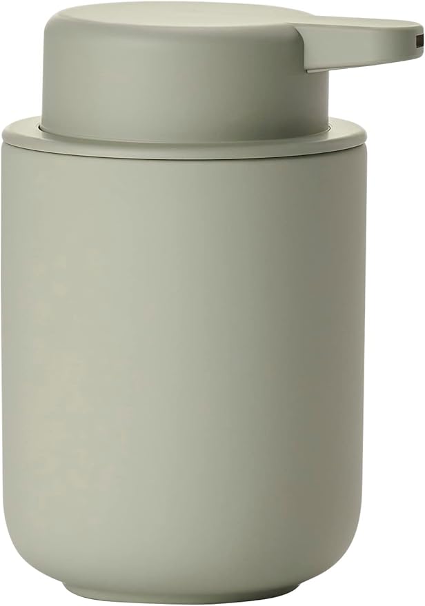 Zone Denmark Ume Shampoo Dispenser in Elegant Eucalyptus - Stylish and Functional Bathroom Accessory - 3.85" x 3.8" x 5.5" inches