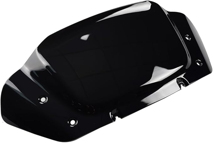 WYNMOTO Black 10" Wave Windshield Windscreen Wind Splitter Fit for Harley Davidson CVO Street Glide FLHXSE 2023 2024, Street Glide FLHX 2024-up (Black)