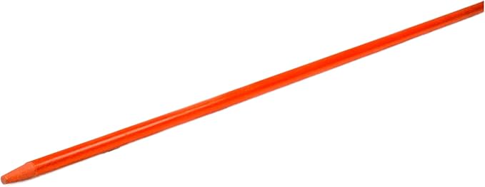 4ft Pro Snow Stakes - 48" x 5/16" Driveway Markers, Pointed Tip, Hy Viz Reflective Tape, Armor Cap (Choose Color/Quantity) (190, Orange)