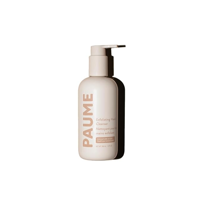 PAUME Exfoliating Hand Cleanser, Silicon Free, Paraben Free, Vegan, Exfoliating Soap with Essential Oils, Hydrating Hand Soap for Gentle Cleanse, 10oz