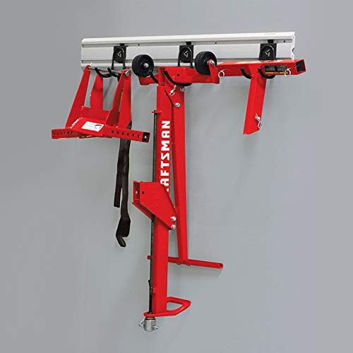 Craftsman 45099 Lift - 500lb Lifting Capacity, Fits Most Residential & Zero Turn Radius Riding Lawn Mowers, Space-Saving Foldable Design, Ideal for Lawn Mower Maintenance and Repairs