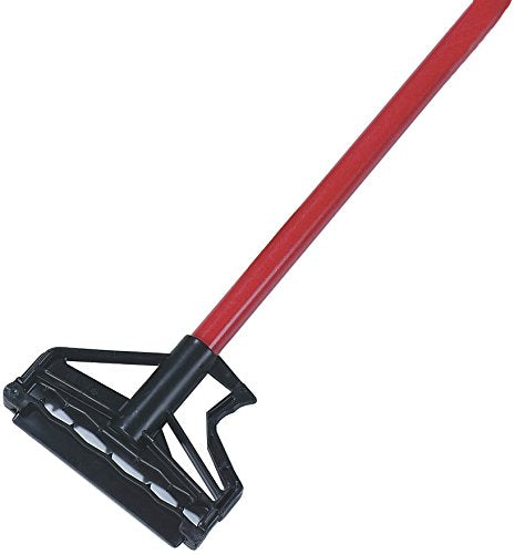 SPARTA 4166405 Spectrum Fiberglass Mop Handle With Quik-Release For Cleaning, Commercial, Residential, 60 Inches, Red, (Pack of 12)