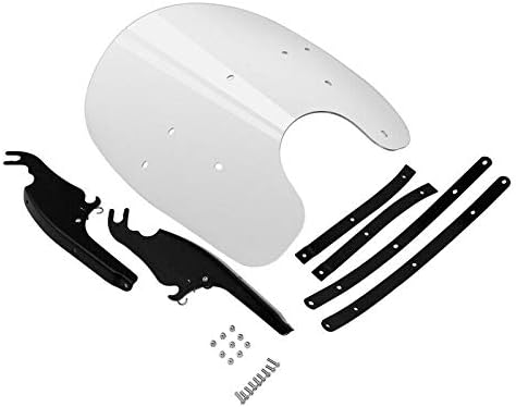 Green-L Clear Windshield Fit for Harley 2000-2017 Heritage Softail Classic Slim Deluxe Fat Boy Motorcycle Windscreen