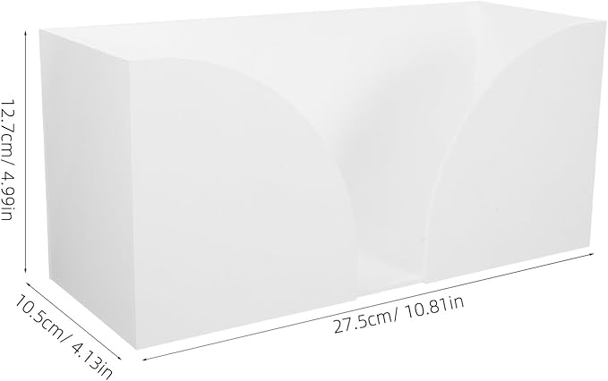 Uonlytech Transparent Acrylic Paper Towel Holder with Stable Base Quick Dispensing Tissue Dispenser for Bathroom Kitchen Restaurant Countertop Napkin Organizer