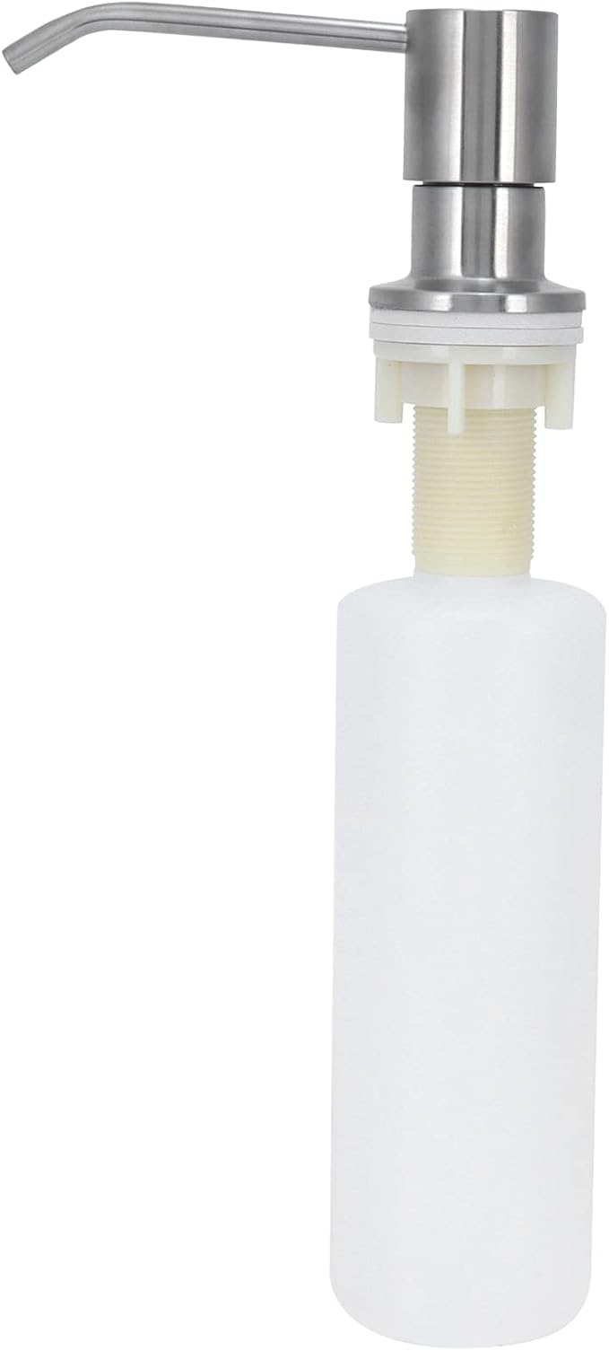 Sink Soap Dispenser, 300ml Built in Kitchen Sink Soap Dispenser Refillable Reusable Countertop Soap Liquid Bottle for Kitchen Sink