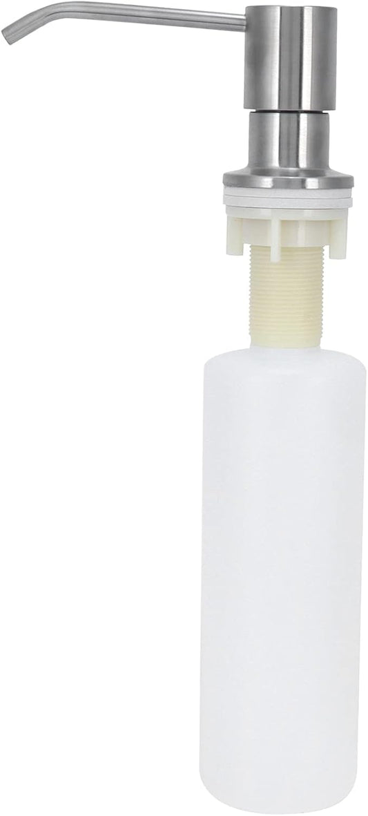 Sink Soap Dispenser, 300ml Built in Kitchen Sink Soap Dispenser Refillable Reusable Countertop Soap Liquid Bottle for Kitchen Sink