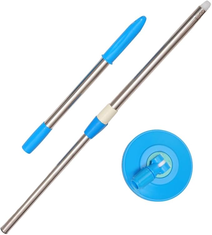 Spin Mop Replacement Handle 360 Degrees Rotating Telescopic Replacement Handle Cleaning Tool Accessories Enhanced Thickened Version Blue,Spin Mop Pole Handle Replacement