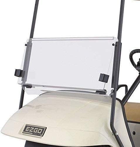 GCA EZGO TXT CLEAR Folding Windshield Fits 1994-2013 EZGO TXT Models Only.