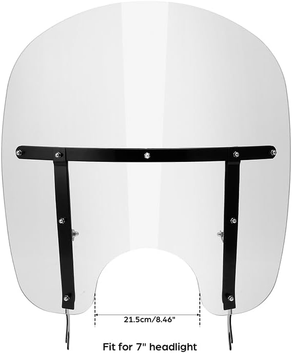 Green-L Clear Windshield Fit for Harley 2000-2017 Heritage Softail Classic Slim Deluxe Fat Boy Motorcycle Windscreen