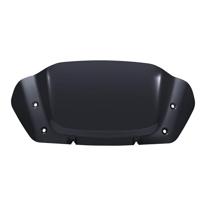10" Wave Windshield Windscreen Wind Splitter Compatible for Harley Street Glide FLHX, CVO Street Glide FLHXSE 2023 2024 (Black)