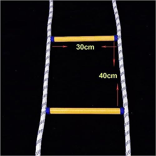 Emergency Fire Escape Ladder, 10M Portable Safety Rope Ladder, Anti-Skid Folding Design for Quick Escape, Essential Fire Safety Equipment for Home & Office Use