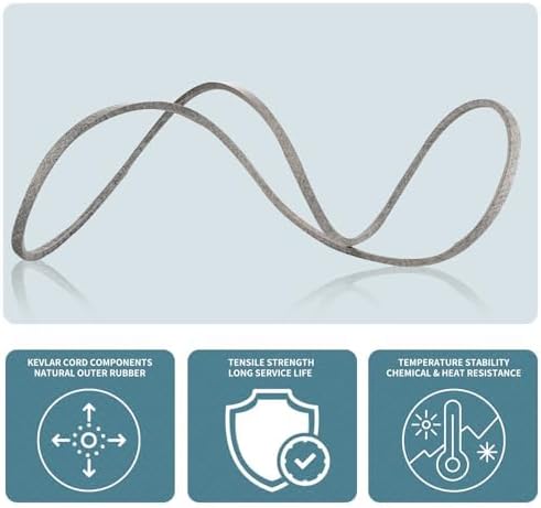 1/2 x 146'' Lawn Mower Deck Belt M154621 Kevlar Lawn Mower Belt for John Deere X300 X304 X310 Z245 with 48 inch Mower Deck (M154621)