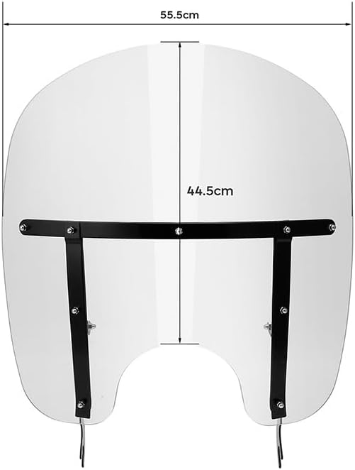 Green-L Clear Windshield Fit for Harley 2000-2017 Heritage Softail Classic Slim Deluxe Fat Boy Motorcycle Windscreen