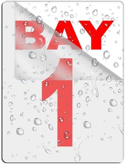 8X6 Inch Wall Acrylic Signage With Adhesive Tape For Office, Home, Store, Restaurant, No Drilling Bay Numbering Sign