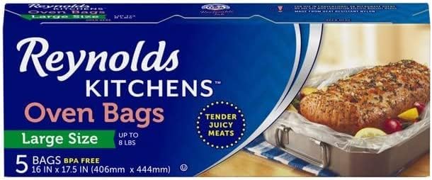 Reynolds Oven Cooking Large Size for Meats & Poultry (up to 8-Pounds) (5 Count, Pack of 8)