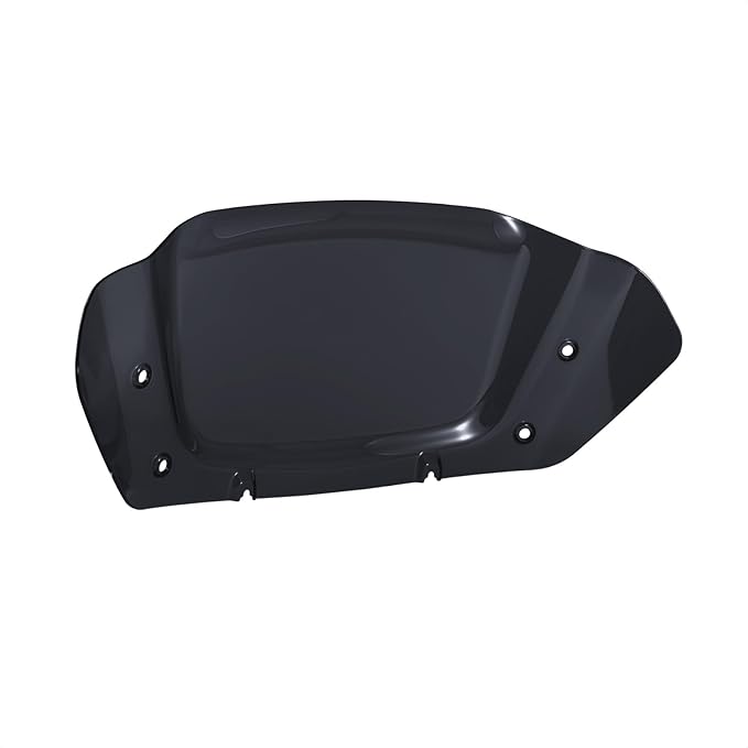 10" Wave Windshield Windscreen Wind Splitter Compatible for Harley Street Glide FLHX, CVO Street Glide FLHXSE 2023 2024 (Black)