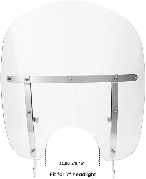 Green-L Clear Windshield Fit for Harley 2000-2017 Heritage Softail Classic Slim Deluxe Fat Boy Motorcycle Windscreen