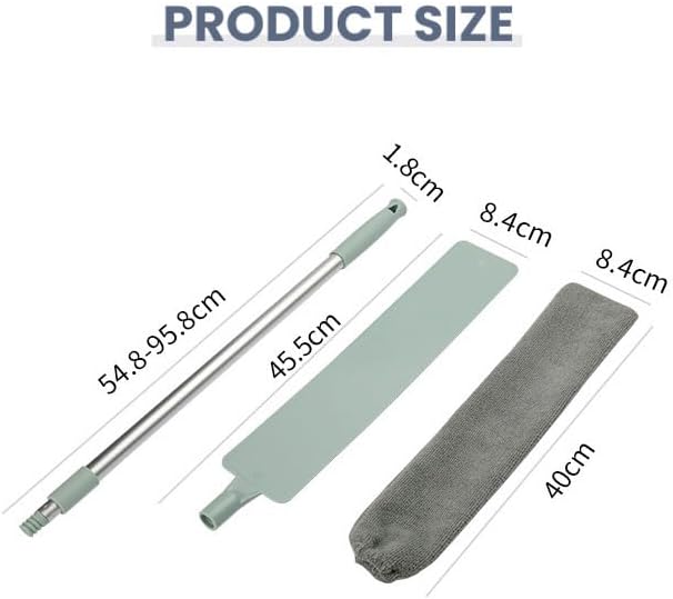 2026 New Retractable Gap Dust Cleaner, Upgraded Extendable Microfiber Duster with Bendable & Removable Head, Washable Dusting Brush for Home, Kitchen, Car & Hard-to-Reach Areas (3)