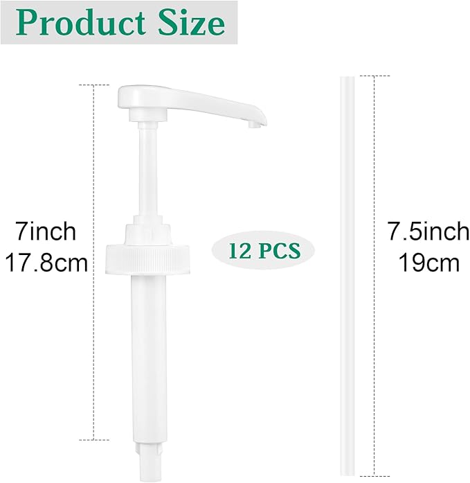 Sawysine 12 Pcs Gallon Pump Dispenser, Fits Most 1 Gallon Jugs Pump Dispenser 38/400 Lid Top Replacement for Bottle, Shampoo and Conditioner Leak Proof