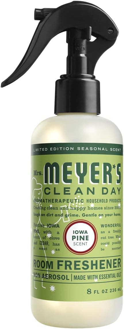 Mrs. Meyer's Clean Day Room Freshener, Iowa Pine (8 Fl Oz (Pack of 6))