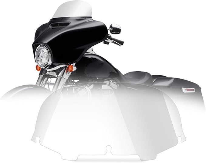 8" Windshield Windscreen for 2013-1996 Harley Davidson Touring Street Glide Electra Glide/Ultra Limited/Tri Glide FLHT FLHX FLHXS FLHTK, Clean