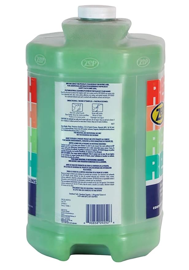Zep Reach Industrial Strength Hand Cleaner D-4000 Hand Soap Dispenser - 1 Gal (Case of 4) - 92524 - Removes Stubborn Shop Soils
