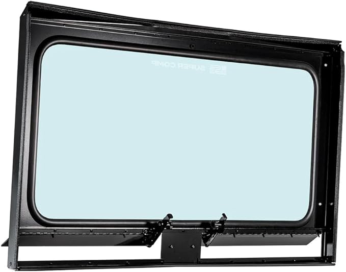 Front Windshield for Can-Am Defender (2020 - 2025) Shatter Resistant with Built-in UTV Windshield Vents, Easy Install Back Window, SXS Accessories for Rugged Terrain