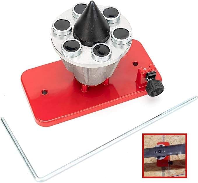 ERDLE Lawn Mower Blade Balancer Magnetic Wall Mount 42-047 (Red) #339075B