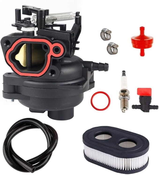 799584 Carburetor Set Replacement for Lawn Mower Carburetor 594058 596505 593261 594057 798452, Compatible with B&S Carb 550EX 725EXI 625EX 675EX 140cc 09P702, with Troy Bilt TB110 TB200 Engines