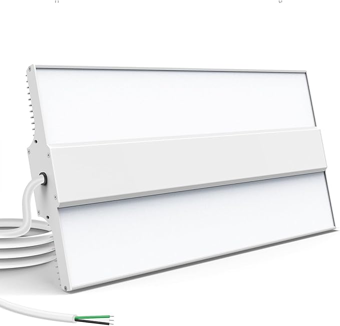 400W LED High Bay Shop Light 60,000LM, 2.2FT High Bay LED Warehouse Light UL DLC Listed Dimmable 0-10V, 5000K Linear Haning Shop Light Fixture, Commercial Bay Lighting for Factory Garage AC100-277V
