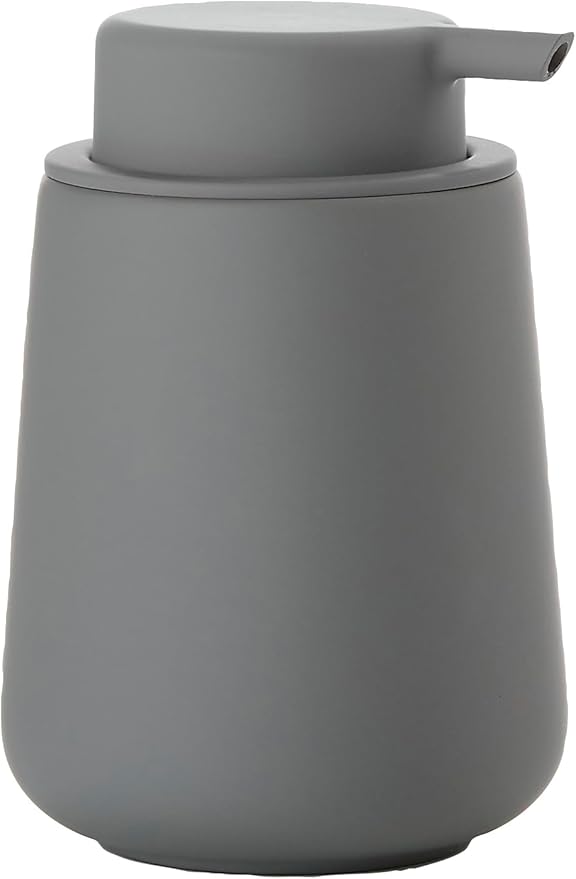ZONE DENMARK Nova Soap Dispenser - A Fusion of Sleek Design and Durable Material - Elevate Your Bathroom with Sophistication and Practical Elegance. A Stylish and Functional Bathroom Accessory