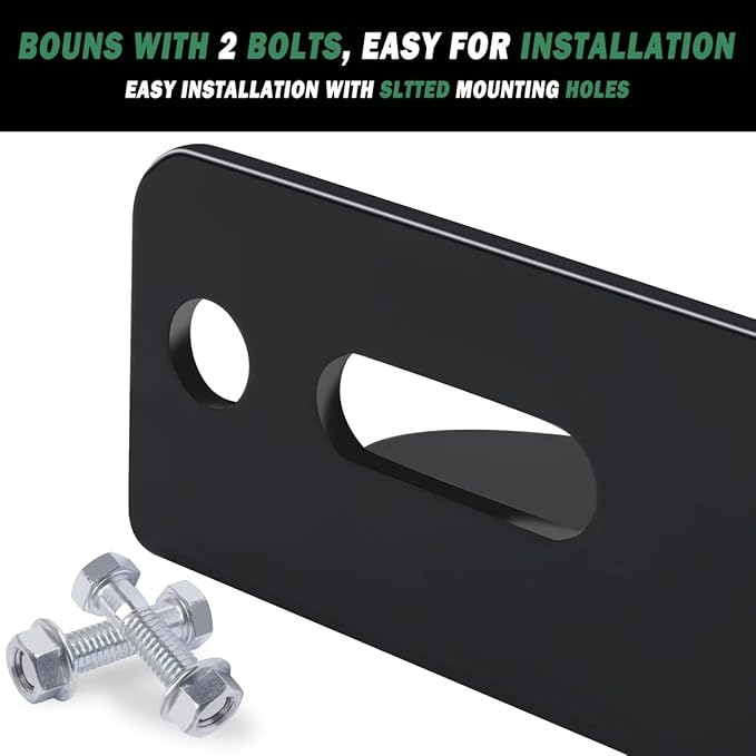 Universal Trailer Hitch for Zero Turn Mower - 3/4 inch Hole Trailer Hitch Mount - 3/16 Inch Thick and Heavy Duty Steel with Installation Hardware (2PCS, Black)