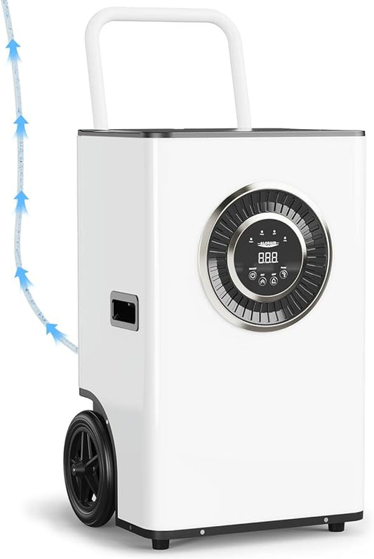ALORAIR 170PPD Commercial Dehumidifier with Pump & Drain Hose, SLGR Tech Industrial Dehumidifiers, for Water Damage Restore, Basements, Large Space, 5 Years Limited Warranty, Sentinel Elite 80X