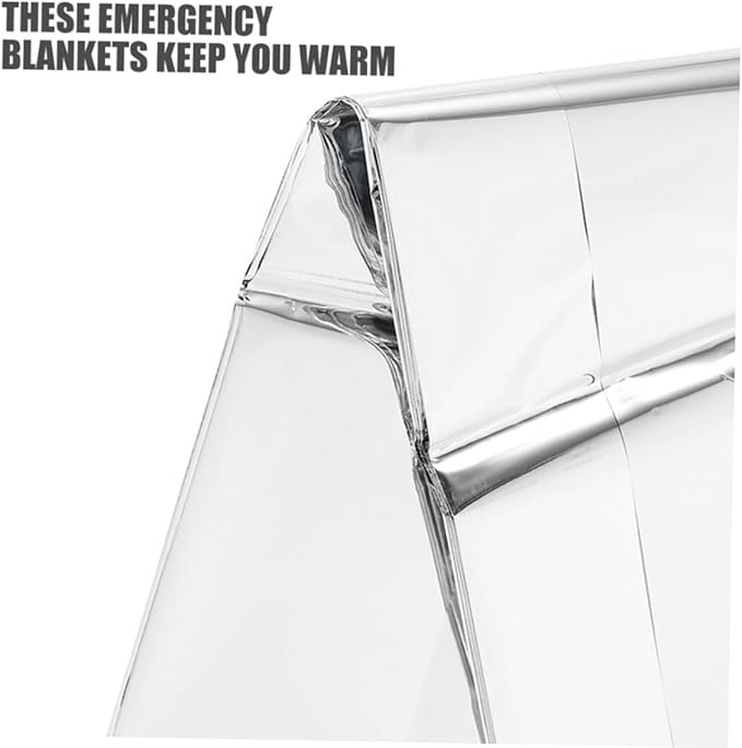 4Pcs Emergency Thermal Insulation Blankets Lightweight Portable Camping Survival Cold Weather Emergency Outdoor Blankets