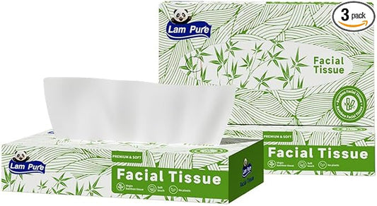 tissues 80 Tissues per Box,3-Ply tissue paper facial tissue 3 boxes of bulk facial tissues Applicable to Dining room bedroom