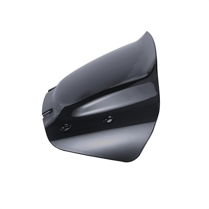 10" Wave Windshield Windscreen Wind Splitter Compatible for Harley Street Glide FLHX, CVO Street Glide FLHXSE 2023 2024 (Black)