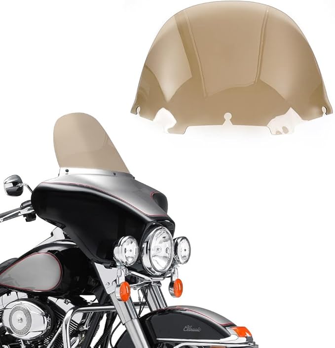 WYNMOTO 13" Tint Windshield Windscreen Compatible for 96-13 Harley Davidson Touring Electra Glide Street Glide FLHT FLHTCU Ultra Classic Glide FLHX FLHTK Tri Glide 1996-2013