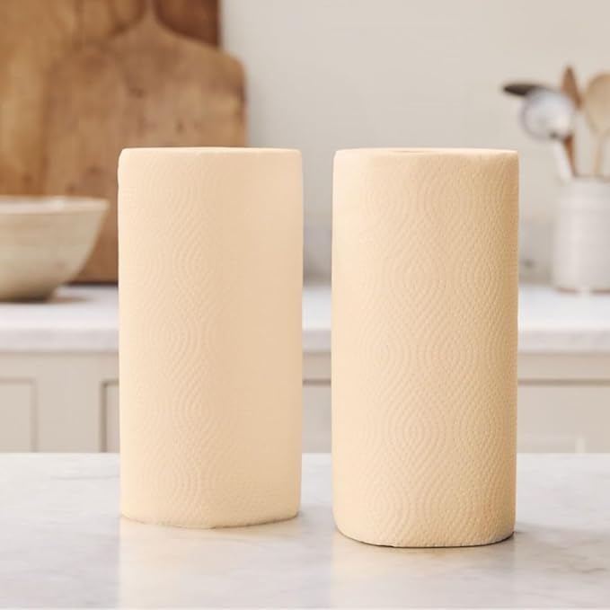 Bumboo |100% Bamboo Unbleached Kitchen Rolls | Pack of 12 Rolls (2-Ply) | FSC Certified | Multipurpose, Plastic-Free, Eco-Friendly, Super Absorbent, Strong & Sustainable