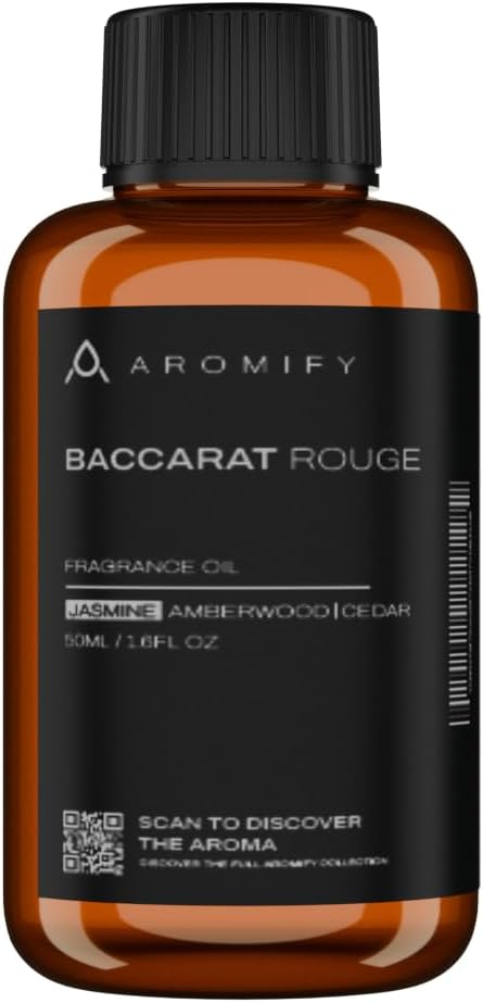 Diffuser Oil Inspired by Baccarat Rouge, 16.9 FL Oz, 500 mL, Luxury Hotel Scent for Home, Bathroom, Spa & Office, Essential Oil Blend for Aromatherapy, Amberwood & Cedar.