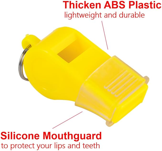 12 Pack Sport Whistles with Lanyar for Coaches, Referees and Officials, Loud Crisp Sound