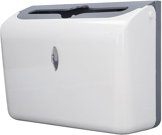 Acouto Wall Mount Towel Dispenser Towel Dispenser Wall Mounted Safe Sturdy ABS Glossy Corner Bathroom Holder Bathroom Toilet Commercial