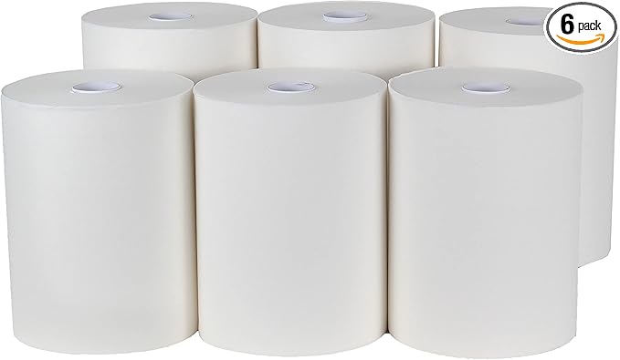 MULMEHË High Capacity Dispenser TAD Paper Towels, 10" x 800', 6 Rolls (2025 Model)