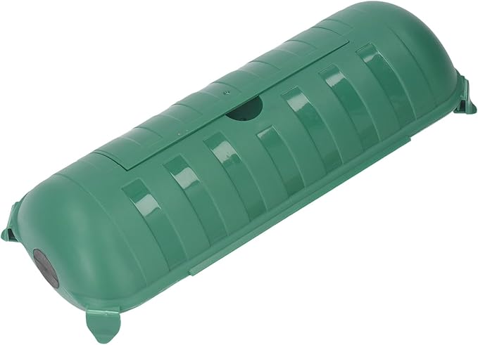 Extension Cord Safety Cover Box with Double, Protects Against Accidental Power Outages, Suitable for AWG12-16 Cables, Ideal for WiFi Control LED Light (Green)