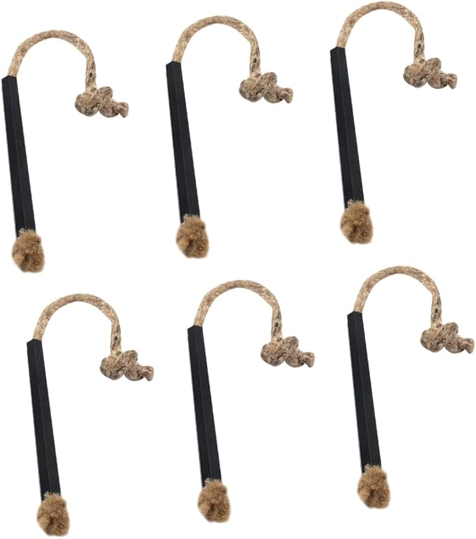 6pcs Camping Fire Starter Wicks Flammable Cords for BBQ Outdoor Survival Hiking Rope for Adventure Supplies and Emergency Use