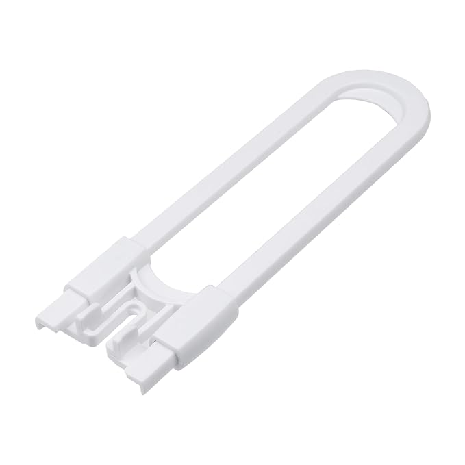 Sliding Cabinet Locks Baby Proofing – Adjustable Child Safety Latches for Knobs & Handles – 2 Pack – No Adhesive Drilling or Tools - White