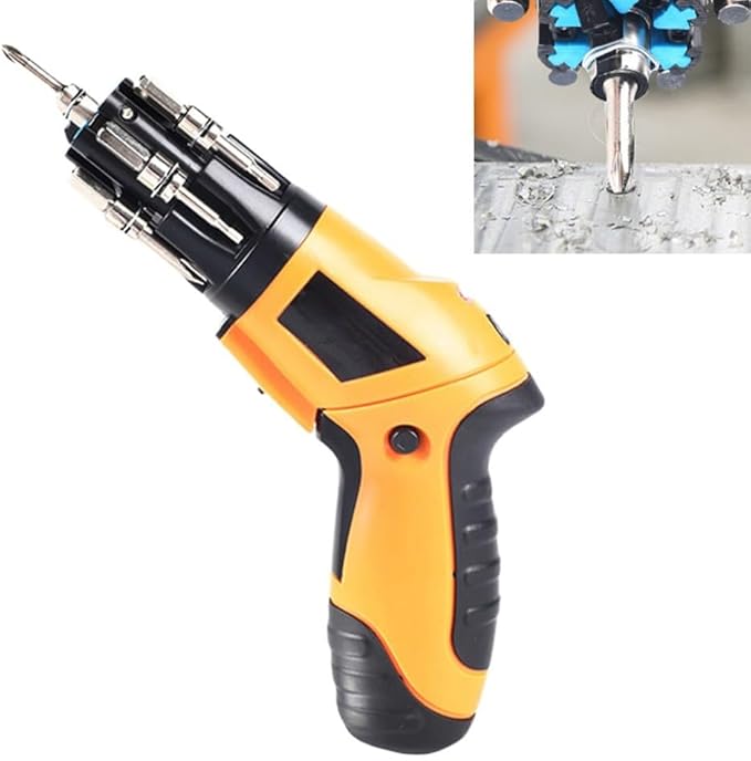 Rechargeable Cordless Electric Screwdriver Set With LED Light, Mini Drill Driver Tool For Home Repair And Assembly
