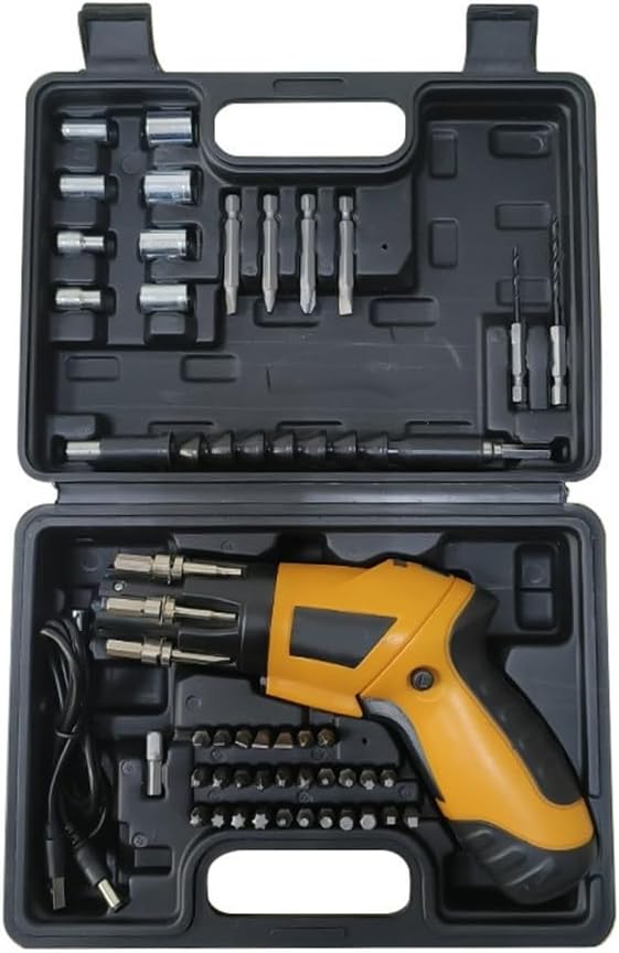 Rechargeable Cordless Electric Screwdriver Set With LED Light, Mini Drill Driver Tool For Home Repair And Assembly